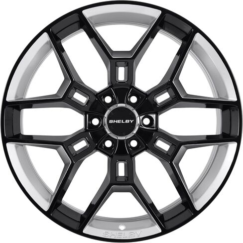 CS45-395512-BS CS45-22 x 9.5 in. - 6 x 135 12mm Offset - Black w/Chrome Powder Inserts in Saudi Arabia