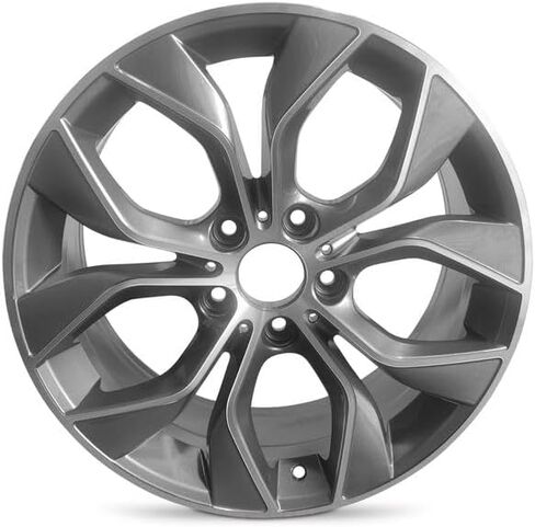 New OEM Replacement Wheel for 2015-2018 BMW X4 18x8 inch Aluminum Rim Machine Face Gun Metal Fit 245/40/R18 in Kuwait
