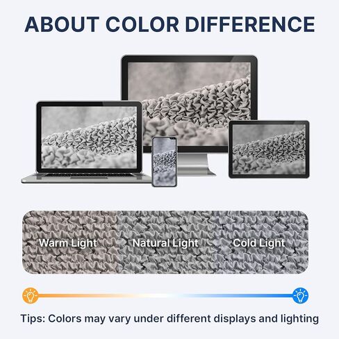 PAULATO BY GA.I.CO. Corner Sectional Couch Cover - Extra Large L-Shape Couch Slipcover - Washable Polyester Sofa Covers - 1-Piece Form Fit Furniture Protector - Microfibra - Dark Grey (Corner Sofa) in Kuwait