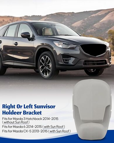 Sun Visor Clip Holder Bracket Fit for Mazda 3 Hatchback 6 CX-5 CX5 2013 2014 2015, Replace KD45-69-261-75 2Pcs Right Left Side in Saudi Arabia