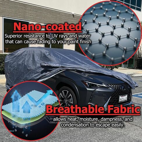 Car Cover Fits 2000 2001 2003 2004 2005 2006 2007 Subaru Impreza STI w/STI Spoiler XTREMECOVERPRO Diamond Series Grey in Saudi Arabia