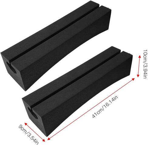 Acouto Roof Rack Padding Fork Outdoor Portable Car Roof Racks Bars, EVA Soft Oval Design, for Surfboard, Kayak, Stand Up Paddle Transportation - One Pair Rack Bar in Saudi Arabia