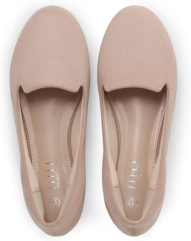 MUSSHOE Flats Shoes for Women Slip on Round Toe Comfortable Women's Flats Ballet Flats Shoes Loafers for Women Red 7.5 in Kuwait