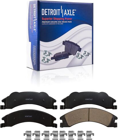 Detroit Axle - Rear Brake Kit for 2008-2021 Ford E-350 Super Duty 08-14 E-150 E-250 Disc Brake Rotors Ceramic Brakes Pads 2009 2010 2011 2012 2013 2014 Replacement in Saudi Arabia