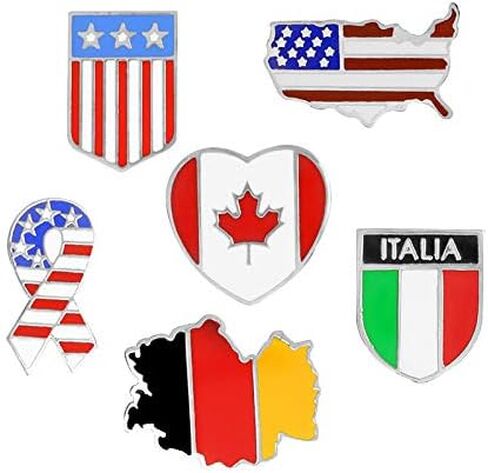 Flairs New York Premium Handmade Enamel Lapel Pins, Blind Mystery Box Collection, Pack of 5, Alloy Material in Saudi Arabia