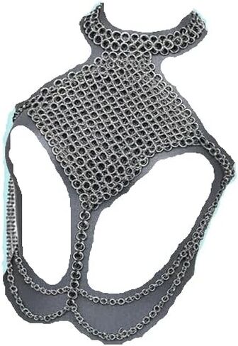 Chainmail Bikini Bra Top Costume Chainmail Lingerie DIY Fully Wearable Fully Functional 10MM Aluminium Butted Round Rings Chainmail Sexy Top Halter Carnival Festival Nerd Cosplay Halloween Dress in Saudi Arabia