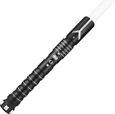 KBASE Force FX Heavy-Duty Dueling Lightsaber - Realistic Metal Hilt, Motion Sensor, 12 Colors, 5 Sound Fonts | Professional Collectible Light Sword for Adults & Boys | Immersive Gift(H) in Saudi Arabia