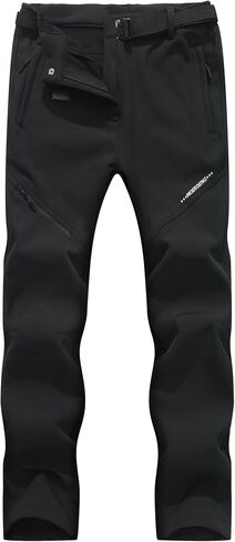 MOERDENG Women's Insulated Snow Ski Pants Waterproof Softshell Pants Fleece Lined Winter Warm Hiking Pants in Saudi Arabia