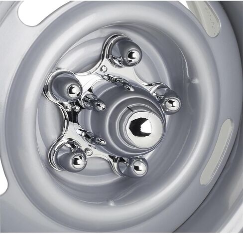 محركات Speedway Motors على غرار الرصاصة ، أغطية محور عجلة العنكبوت ، البناء الصلب الكروم ، 5 على نمط الترباس المباشر 4-1/2 بوصة ، عمق 3 بوصة ، مجموعة من أغطية محور العجلات 4 in Saudi Arabia