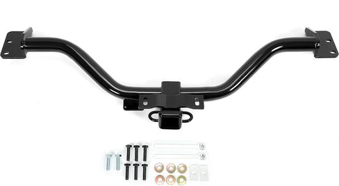 ECOTRIC Class 3 Trailer Hitch Compatible with 2013-2017 Chevy Chevrolet Traverse Buick Enclave GMC Acadia Tow Hitch 2" Receiver Steel Powder Coated Black-5000 Capacity in Saudi Arabia