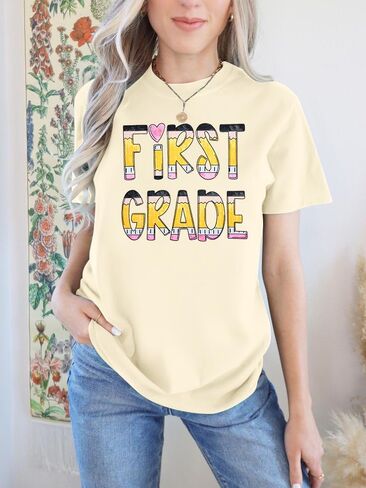 قمصان المعلمين للنساء معلمات رياض الأطفال Tshirt تدريس قميص الحياة مضحكة تعليم جرافيك هدية المعلم in Saudi Arabia