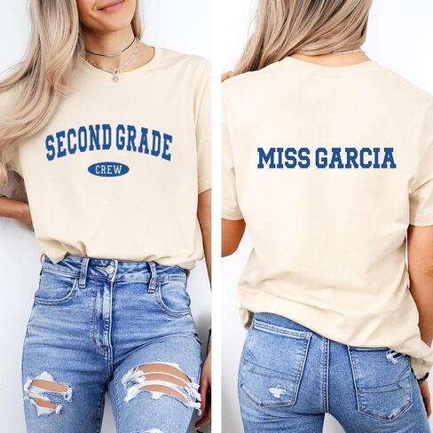 Personalized Teacher Shirts, Grade Level Group Teacher T-Shirts, Matching 4th Grade Team Graphic Tees, Back to School Shirts, Kindergarten, 1st, 2nd, 3rd Grade Teacher Shirts in Saudi Arabia