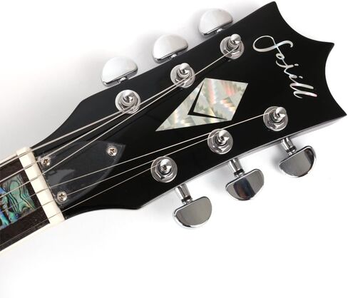 FSG-60 Solid Body Full Size Canadian Maple Neck Genuine Rosewood Fretboard Fingerboard Mahoghany Body Electric Guitar (Flame Maple Purple) in Saudi Arabia