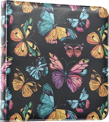 Alaza Colorful Butterfly ألبوم كبير ألبوم سجل قصاصات من جلود لاصقة لنسخ صناديق لصور 4x6 8x10 ، 20 ورقة in Kuwait
