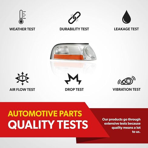 2003 2004 2005 Mercury Grand Marquis Side Marker Light - يحل محل جانب الراكب من مصابيح زاوية إشارة Grand Marquis - ضوء وقوف السيارات يشمل العدسات والسكن in Saudi Arabia
