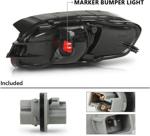 G-PLUS Rear Side Marker Bumper Reflector Light w/o Bulbs Left and Right Side Compatible with RX400H 2006-2008/Fit RX350 2007-2009/Fit RX330 2004-2006 819100E010 81911-48040 in Saudi Arabia