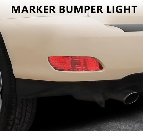 G-PLUS Rear Side Marker Bumper Reflector Light w/o Bulbs Left and Right Side Compatible with RX400H 2006-2008/Fit RX350 2007-2009/Fit RX330 2004-2006 819100E010 81911-48040 in Saudi Arabia