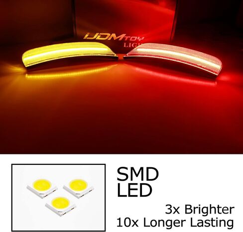 IJdmtoy 4pc Set Black-Out Dark Lens Front/Back Full LED Marker Lights متوافقة مع 2017 Up Chrysler Pacifica Pinnacle Voyager ، استبدل العلامات الجانبية العنبر/العدسة الحمراء OEM in Kuwait