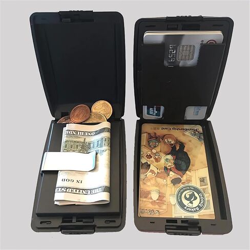 RFID Cash and Cards Wallet - 2024 New Slim Metal Wallet for Men RFID ائتمان بطاقة الائتمان بطاقة ائتمان RFID محفظة in Saudi Arabia