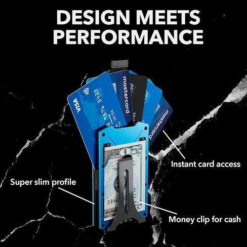 TITAN X Wallet | Minimalist Slim Metal anti RFID Wallet with Money Clip | Front Pocket Wallet | Pro Slide Edition (Airtag Ready, Gunmetal) in Saudi Arabia
