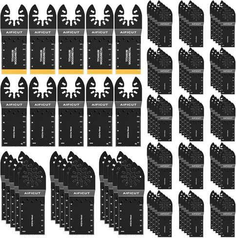 55 قطعة من شفرات المنشار الخشبية العالمية المتأرجحة متعددة المهام سريعة الإصدار تناسب كابل ديوالت بورتر بلاك آند ديكر روكويل ريدجيد ريوبي ميلووكي شيكاغو كرافتسمان in Kuwait