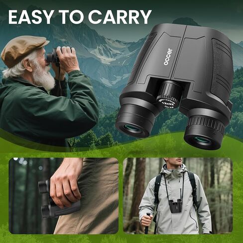 15X30 Compact Binoculars for Adults and Kids - Occer High Powered Binoculars for Bird Watching Easy Focus HD Binoculars for Travel Outdoor Hunting in Kuwait