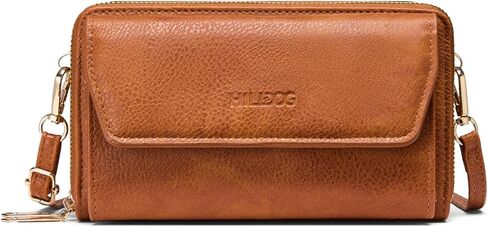 حقيبة محفظة هيلدوغ صغيرة للنساء ، حقيبة كروس محفظة محفظة RFID ، حقيبة محفظة للهاتف المحمول مع جلد نباتي للفتيات in Kuwait