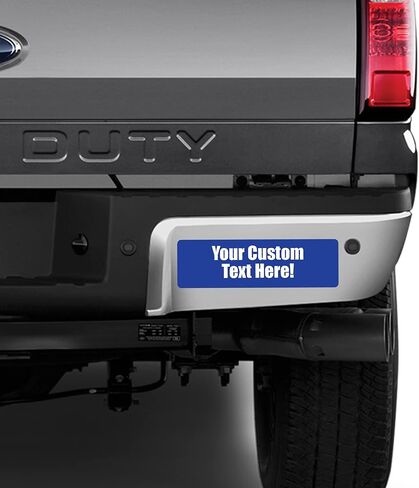 Funny Bumper Stickers Custom Car Decals - Create Your Own Stickers for Car, Your Choice of Colors and Fonts - 10 x 3 inches in Saudi Arabia