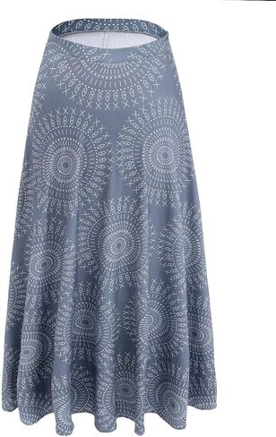 التنانير الطويلة Gorais Maxi للنساء Boho Floral High Jeist Skirt in Saudi Arabia