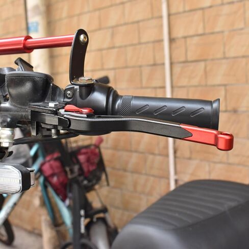 Long Size Brake Lever Clutch Lever for Triumph Scrambler 400X 2024 2025, CNC Aluminum Alloy Made (Black) in Saudi Arabia