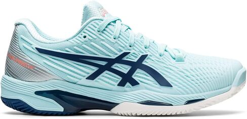 ASICS Women's Solution Speed FlyteFoam 2 Clay Tennis Shoes, 5.5, Dive Blue/Soft Sky in Saudi Arabia