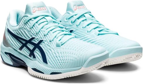 ASICS Women's Solution Speed FlyteFoam 2 Clay Tennis Shoes, 5.5, Dive Blue/Soft Sky in Saudi Arabia