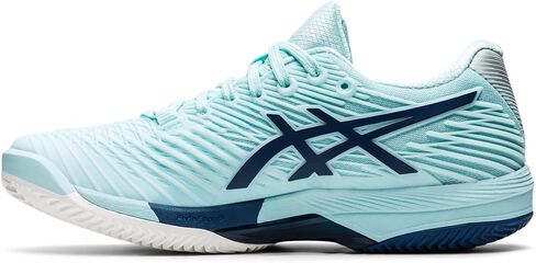 ASICS Women's Solution Speed FlyteFoam 2 Clay Tennis Shoes, 5.5, Dive Blue/Soft Sky in Saudi Arabia