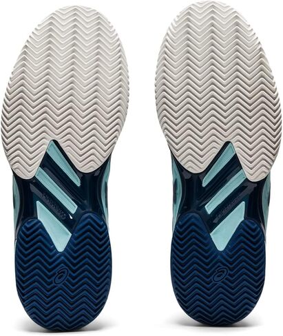 ASICS Women's Solution Speed FlyteFoam 2 Clay Tennis Shoes, 5.5, Dive Blue/Soft Sky in Saudi Arabia
