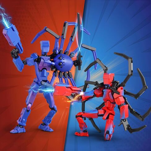 مجموعة شخصية Action T13 ، 6pcs t 13 Figure Robot Action Figure Titan 13 ثلاثية الأبعاد المطبوعة ، لعشاق النمذجة ، إلخ. هدايا عيد ميلاد وهدايا يوم الأطفال للأطفال من 5 إلى 8 سنوات （التجميع مطلوب） in Kuwait