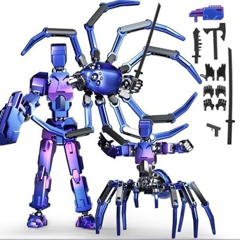 مجموعة شخصية Action T13 ، 6pcs t 13 Figure Robot Action Figure Titan 13 ثلاثية الأبعاد المطبوعة ، لعشاق النمذجة ، إلخ. هدايا عيد ميلاد وهدايا يوم الأطفال للأطفال من 5 إلى 8 سنوات （التجميع مطلوب） in Kuwait