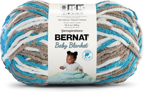 Bernat Baby Blanket 300g - Baby Denim in Saudi Arabia