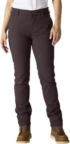 Carhartt Women's The Essential Canvas Pant ، Dark Sepia ، 26 in Saudi Arabia