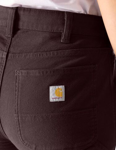 Carhartt Women's The Essential Canvas Pant ، Dark Sepia ، 26 in Saudi Arabia