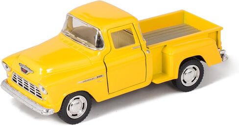 KiNSMART 1955 Chevrolet Step Side Pickup Truck, 1:32 Scale, Die Cast Metal, White, 5 Inch in Saudi Arabia