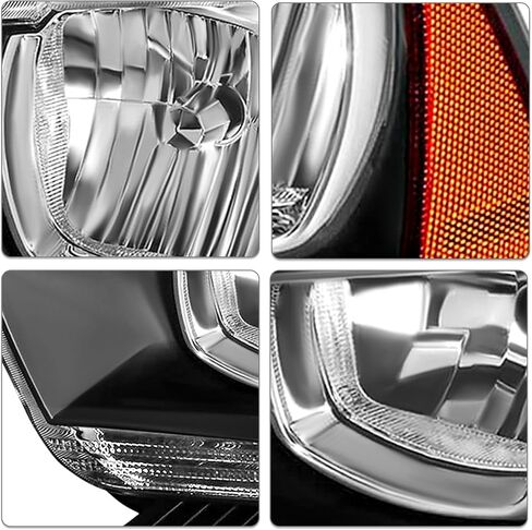 مجموعة مجموعة المصابيح الأمامية من نوع الهالوجين متوافقة مع 2011 2012 2013 2014 Dodge Charger Restenger Prastenger and Driver Side Not Forting Hid Model Housing in Kuwait