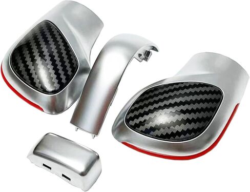 غطاء ملمس الكربون من ألياف الكربون مع الأجزاء الجانبية مع أجزاء من الكروم لـ VW Golf 6 Golf 7 R GTI PASSAT B7 B8 CC R20 Jetta MK6 GLI in Kuwait