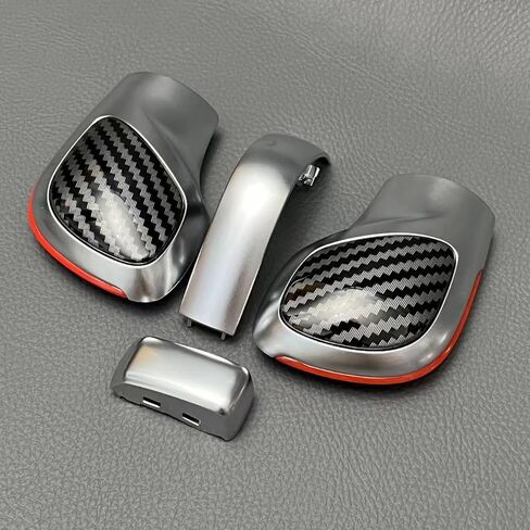 غطاء ملمس الكربون من ألياف الكربون مع الأجزاء الجانبية مع أجزاء من الكروم لـ VW Golf 6 Golf 7 R GTI PASSAT B7 B8 CC R20 Jetta MK6 GLI in Kuwait