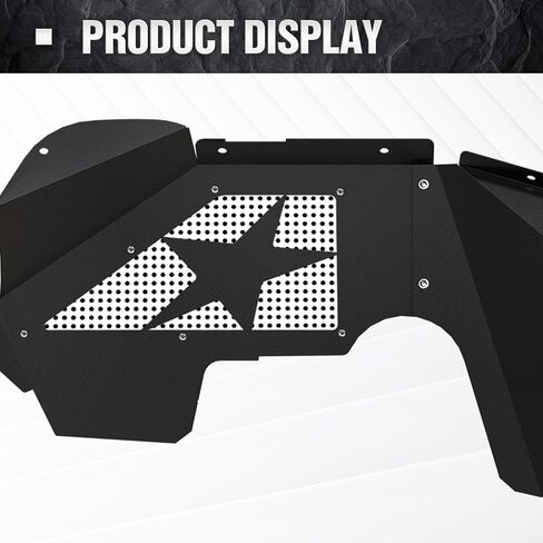 Front Inner Fender Liners Compatible with 2007-2018 Jeep Wrangler JK & JKU Unlimited Sport Sahara Rubicon, Bolt-on Style Fenders Flares Steel Wheel Well Cover Mud Guards (2/4 Doors) in Saudi Arabia