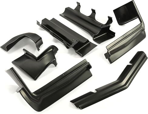 تغطية مواد الحشو الوفيرة الأمامية والخلفية في Kuafu مجموعة مركبة متوافقة مع 1979-1985 Buick Riviera Model Cars (7 PCS) بلاستيك أسود in Saudi Arabia