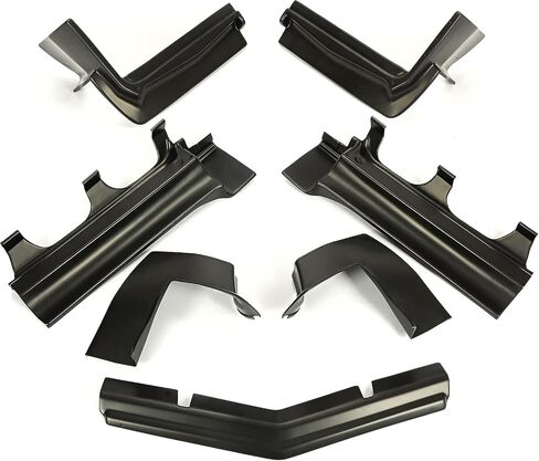 تغطية مواد الحشو الوفيرة الأمامية والخلفية في Kuafu مجموعة مركبة متوافقة مع 1979-1985 Buick Riviera Model Cars (7 PCS) بلاستيك أسود in Saudi Arabia