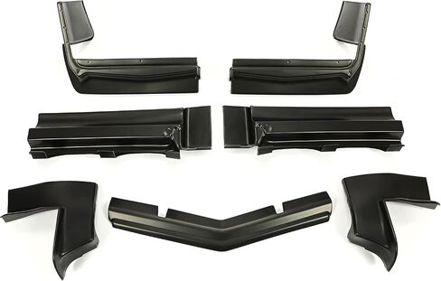 تغطية مواد الحشو الوفيرة الأمامية والخلفية في Kuafu مجموعة مركبة متوافقة مع 1979-1985 Buick Riviera Model Cars (7 PCS) بلاستيك أسود in Saudi Arabia