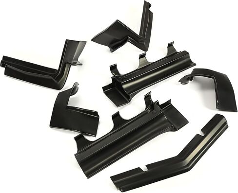 تغطية مواد الحشو الوفيرة الأمامية والخلفية في Kuafu مجموعة مركبة متوافقة مع 1979-1985 Buick Riviera Model Cars (7 PCS) بلاستيك أسود in Saudi Arabia