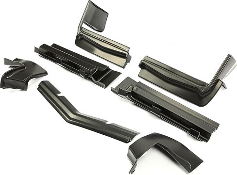 تغطية مواد الحشو الوفيرة الأمامية والخلفية في Kuafu مجموعة مركبة متوافقة مع 1979-1985 Buick Riviera Model Cars (7 PCS) بلاستيك أسود in Saudi Arabia