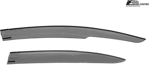 for 2012-2015 Honda Civic 4Dr Sedan | EOS Visors JDM Mugen ll Style Tape-On Smoke Tinted Side Window Vents Rain Guard Deflectors in Saudi Arabia